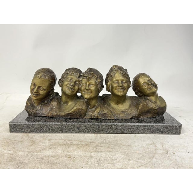 Vincenzo Aurisicchio, Scugnizzi, 1920s, Bronze and Marble For Sale - Image 15 of 15
