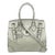 Ralph Lauren Silver Leather Rickey Bag For Sale