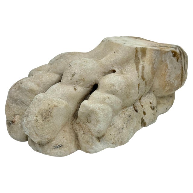 Antique Classical Marble Stone Fragment Lions Claw For Sale - Image 9 of 18