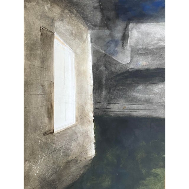 Sebastian Upson’s watercolor studies on cold pressed paper. One side is a study of the exterior of a house at night. The...