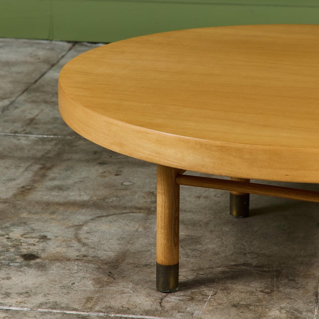 Mid-Century Modern Maple Lazy Susan Coffee Table by Carlin Furniture For Sale - Image 3 of 12