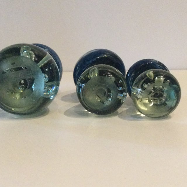 Contemporary Glass Mushrooms by Florea Silviu, Set of 3 For Sale - Image 3 of 5