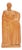 Standing Female Terracotta Figure Leaning on a Pillar by Pál Pátzay, 1970s For Sale