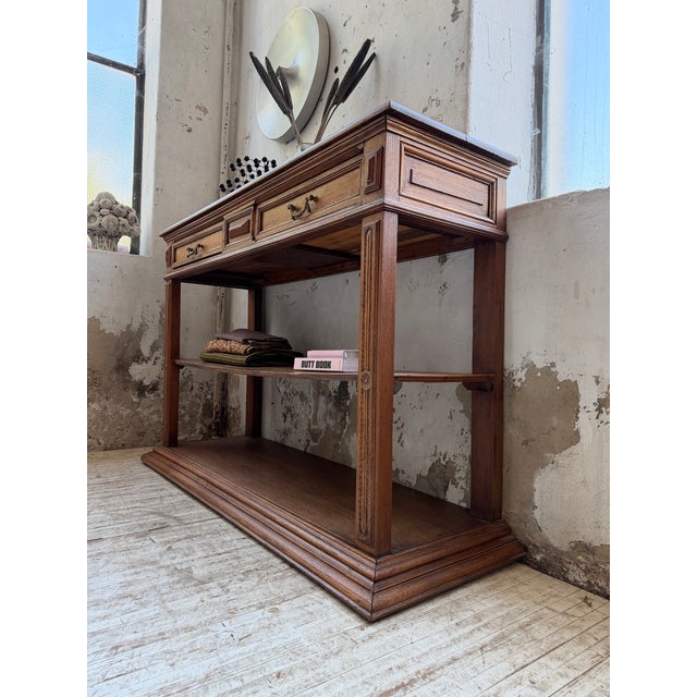 19th Century Oak Console Table For Sale - Image 11 of 18