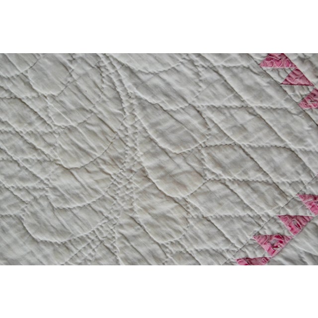 Early 20th Century Irish Chain Quilt For Sale - Image 10 of 11