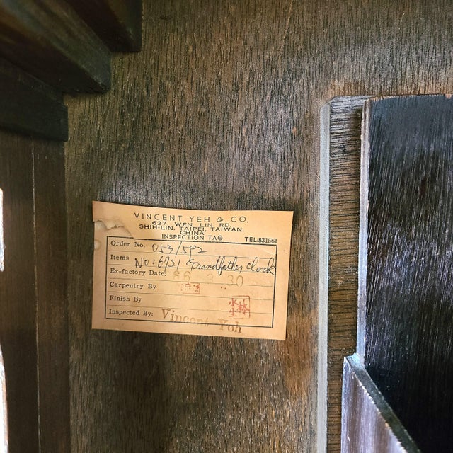 1970s Dragon German Moonface Grandfather Clock For Sale - Image 11 of 12