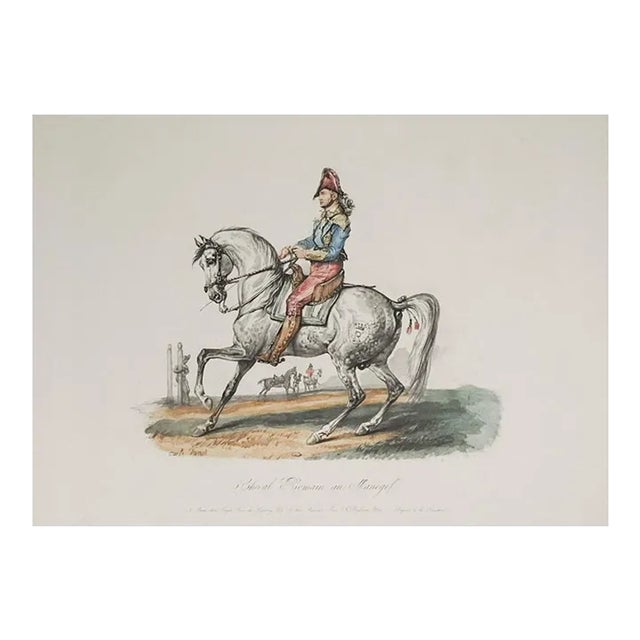 Vintage Carle Vernet Equestrian Horse and Rider Aquatint For Sale