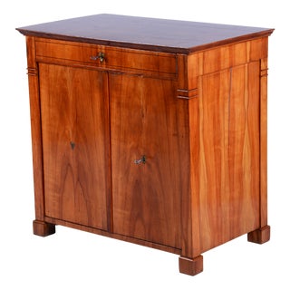 Biedermeier Side Cabinet in Cherry Wood, Czech, 1830s For Sale