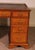 Elegant 19th-century English light oak pedestal desk This beautiful pedestal desk has been crafted on both sides, allowing...