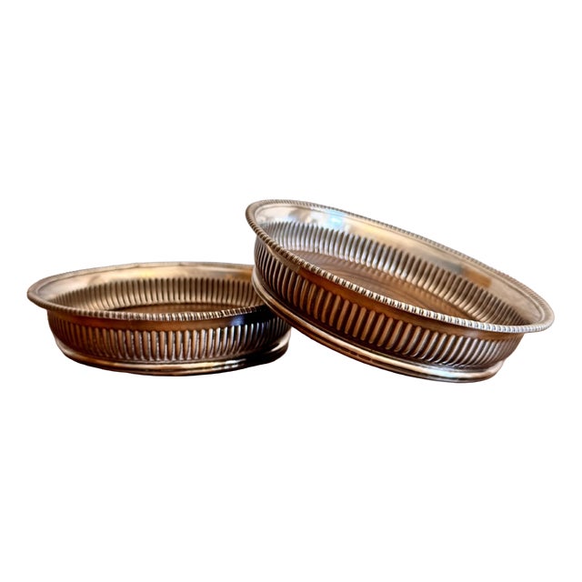 Antique Victorian Wine Coasters, 1860, Set of 2 For Sale