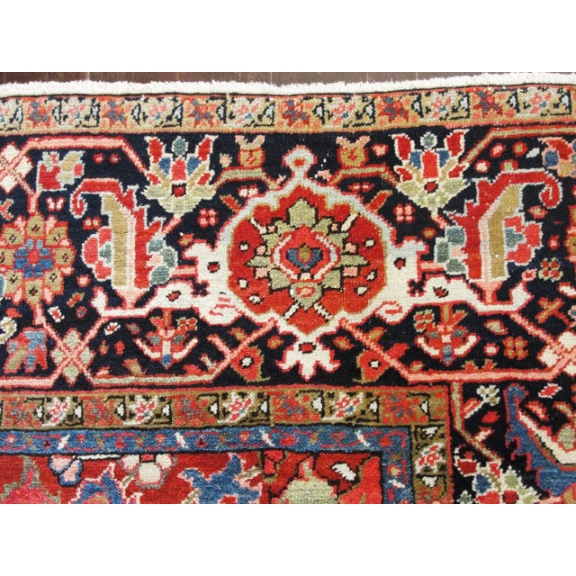 Antique Dragon Heriz Serapi Rug For Sale - Image 4 of 10