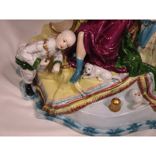 Monumental German Porcelain Figural Group For Sale - Image 16 of 18