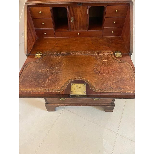 George II Mahogany Bureau Bookcase, 1750s For Sale - Image 11 of 12