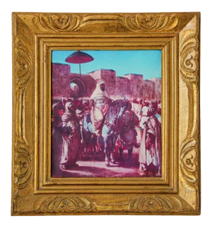 Moroccan Scene Framed Giclee