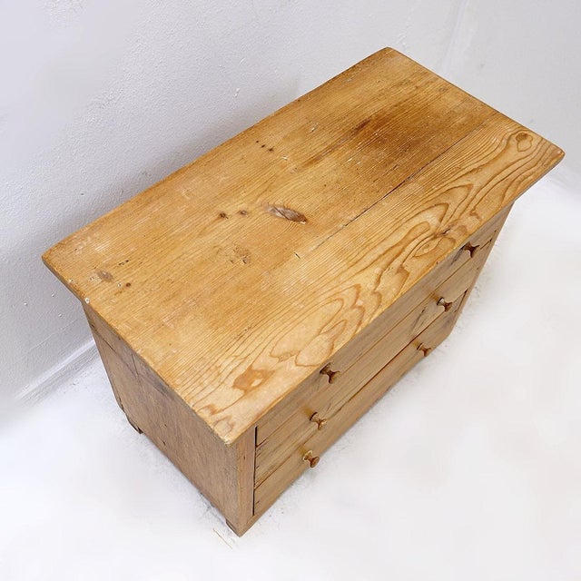 Small Vintage Chest of Drawers in Wood, 1950s For Sale - Image 12 of 14