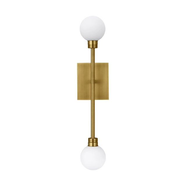 Mid-Century Modern Visual Comfort Modern Mara Wall LED Aged Brass For Sale - Image 3 of 3