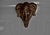 Vintage Art Deco Bronze and Moonstone Glass Rams Head Pendant Light, 1930s For Sale - Image 13 of 18