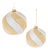 Distressed Glass Ball Ornament (Set of 6) For Sale