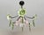 Dark Green Vintage Murano Style Chandelier – Rare Pink & Green Art Glass For Sale - Image 8 of 13