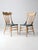 Antique Folk Art Painted Farmhouse Chairs Pair For Sale - Image 14 of 18