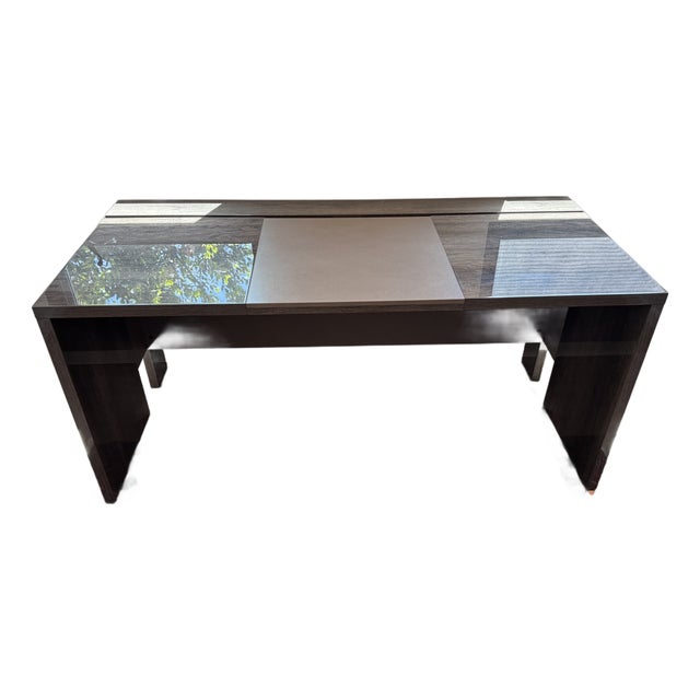 Alf Italia Montecarlo Executive Desk | Koto Grey High Gloss | Made in Italy | 2019 For Sale