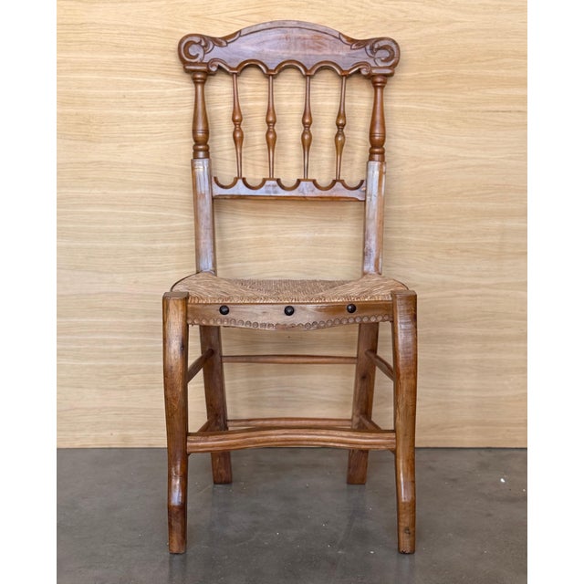 19th Spain Dining Chairs with Wide Cane Seats, Set of 10 For Sale - Image 10 of 18