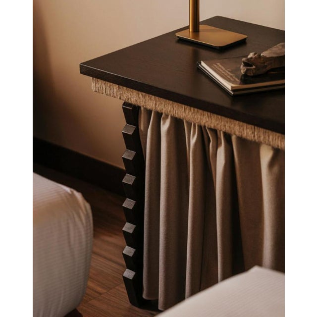 Not Yet Made - Made To Order Escritorio Desk in Stained Ash Wood and Rope by Szymon Keller For Sale - Image 5 of 7