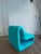 Modular sofa element by Henri Etienne Martin in blue fabric.