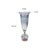 Ayers Smoked Glass Trumpet Vase Tall For Sale - Image 9 of 9