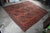 Vintage Hand Knotted Oriental Red & Black Geometric Area Rug Carpet 9' X 11' For Sale - Image 4 of 16