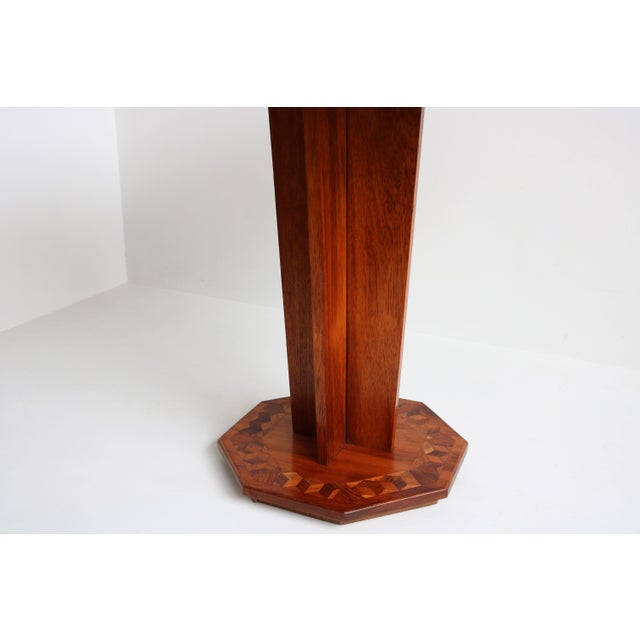 Vintage French Art Deco Octagonal Side Table, 1925 For Sale - Image 4 of 10