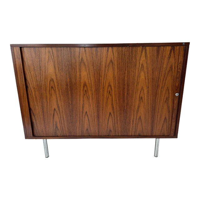 1970s Vintage Danish Modern Rosewood Office Cabinet by Nipu Mobler For Sale