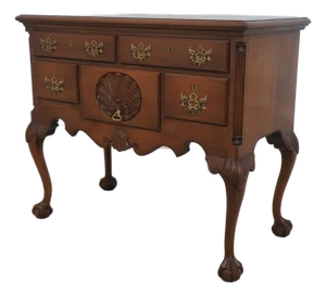 Kittinger Od-1781 Chippendale Mahogany Clawfoot Lowboy
