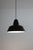 Louis Poulsen Enamel Workshop Pendant Lamp Black enamel exterior White enamel interior Made in Denmark Diameter 35cm,...