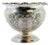 Silver Bowl with Floral Reliefs and Smooth Round Base For Sale