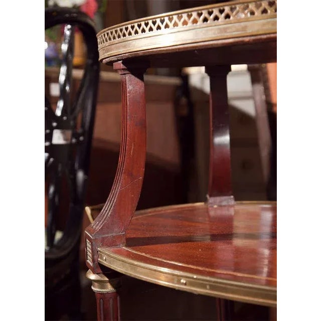 Wood French Two Tier Mahogany Dessert Stand For Sale - Image 7 of 8