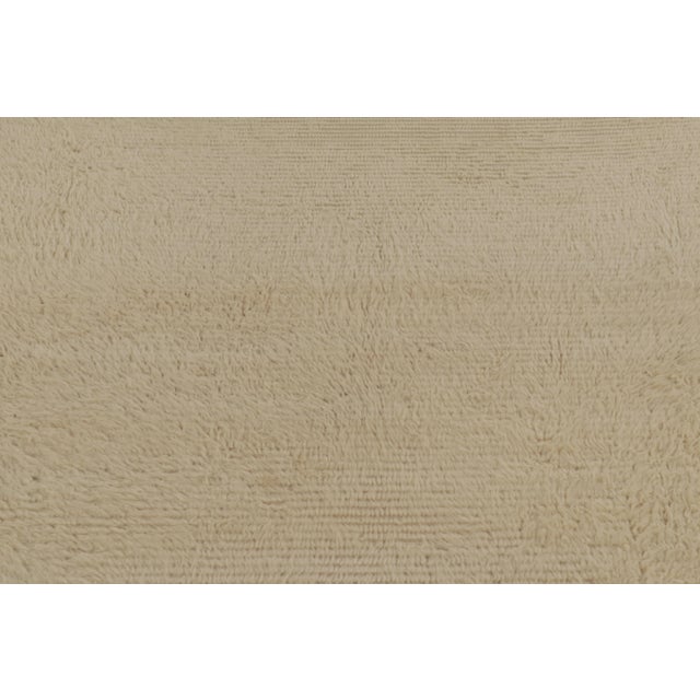 Rug & Kilim Vintage Turkish Tulu Rug, Beige Wool With Soft Pile - Rug & Kilim For Sale - Image 4 of 8