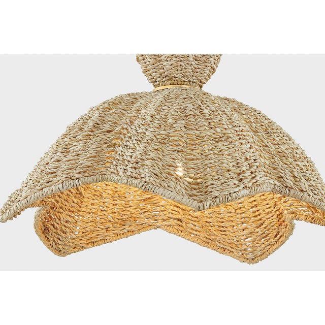 Mitzi Solie 22 in. 1 Light Pendant in Aged Brass Finish For Sale In New York - Image 6 of 8
