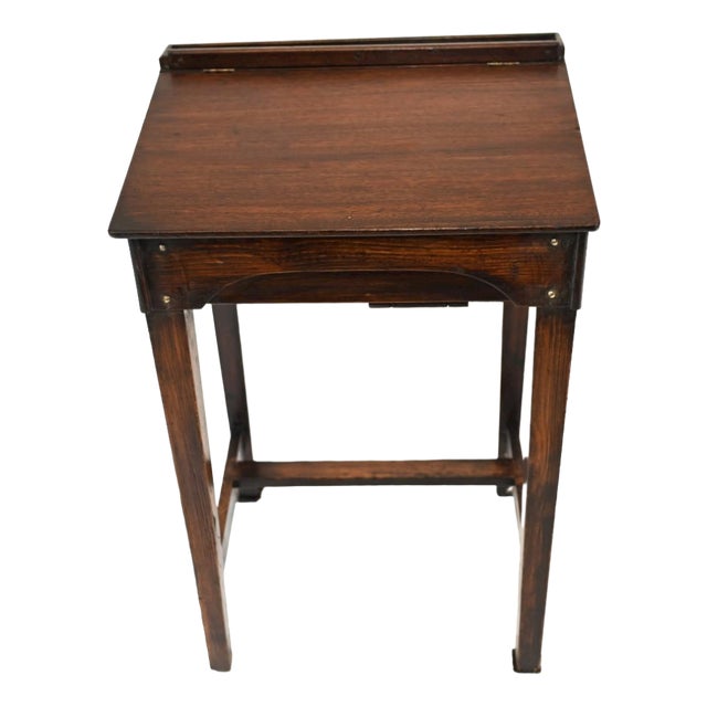 Victorian Mahogany Childrens School Desk, 1890s For Sale
