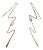 14kt Gold Lightning Bolt Earrings With Pearls For Sale