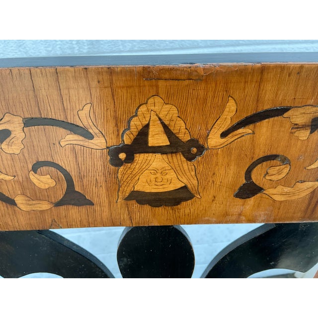 Early 19th Century Pair of Antique Inlaid Biedermeier Side Chairs For Sale - Image 5 of 12