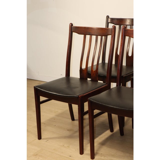 Mid-Century Modern Scandinavian Rosewood Chairs, 1960, Set of 6 For Sale - Image 3 of 18