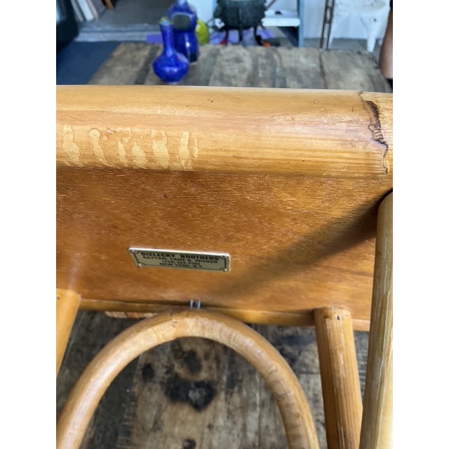 Vintage Bielecky Brothers Rattan Hook on Side Table For Sale In West Palm - Image 6 of 12