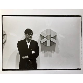 Fred McDarrah, Vintage Print Silver Gelatin Signed Photograph Robert Smithson Land Art Artist, 1966 For Sale