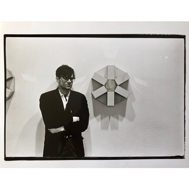 Fred McDarrah, Vintage Print Silver Gelatin Signed Photograph Robert Smithson Land Art Artist, 1966 For Sale