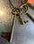 Vintage Brass Set of Skeleton Keys For Sale - Image 4 of 10