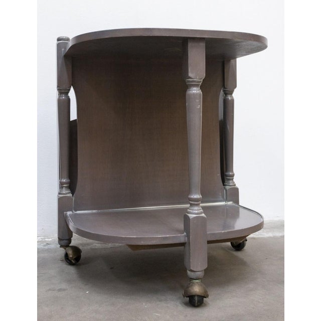 Wooden Trolley with Magazine Rack For Sale - Image 11 of 17