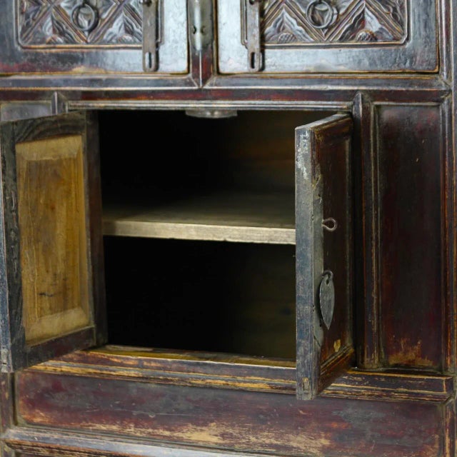 Wood 19th Century Chinese Woodcarving Altar Table For Sale - Image 7 of 11