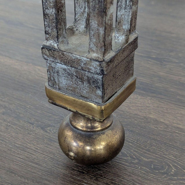 Maitland Smith Marble Top Console Table For Sale - Image 9 of 11