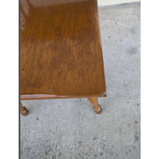 Wood Vintage Mid-Century Tiered End Table/Side Table For Sale - Image 7 of 9